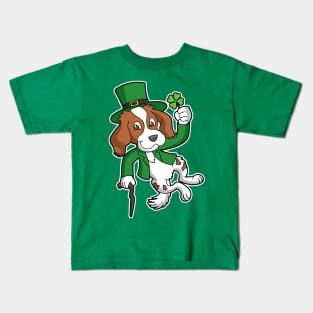 Irish Setter Dog St Patrick's Day Heel Click Kids T-Shirt